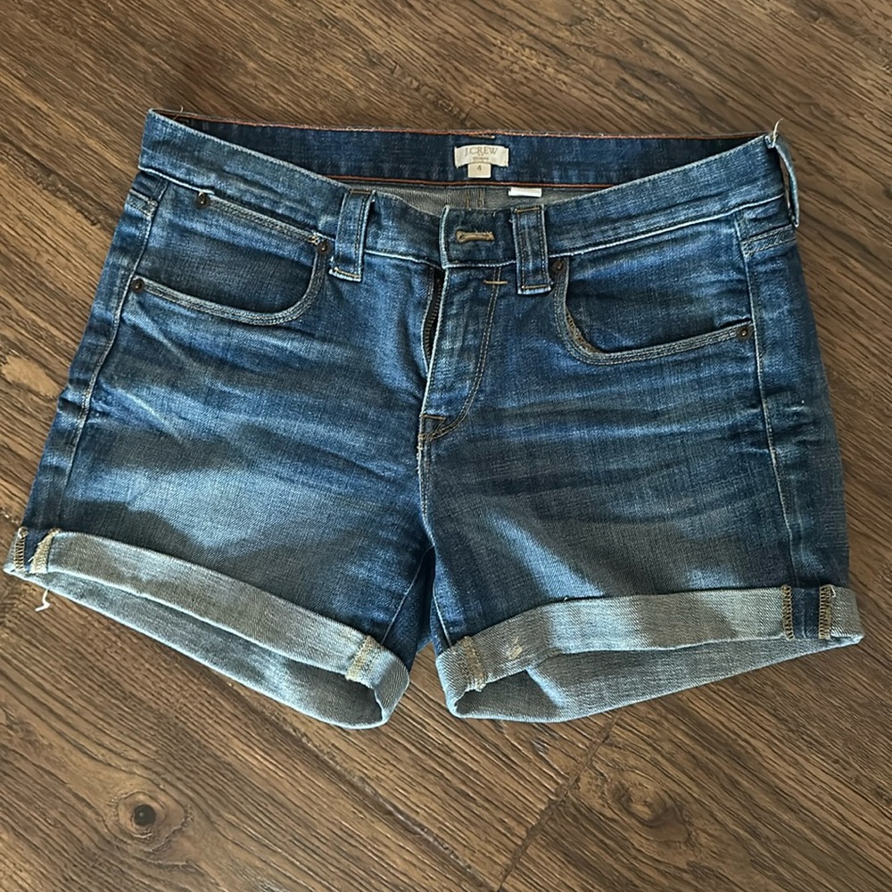 JCREW Jean shorts, size 4. Like New.